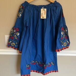 Velzera Royal Blue Mini Dress/Tunic